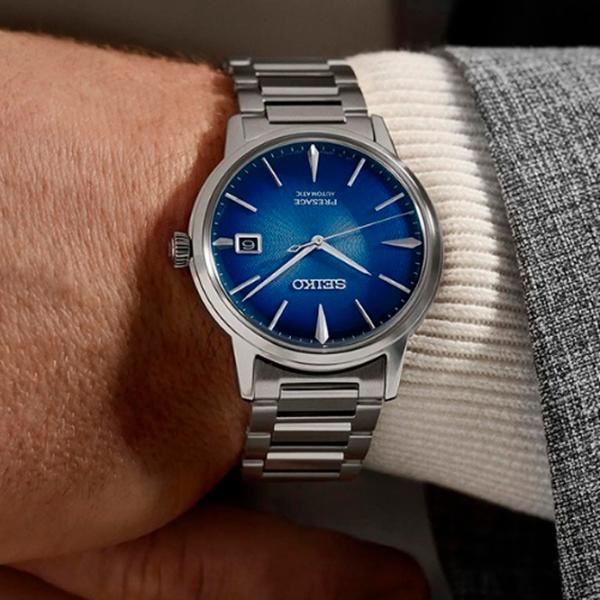 Ceas de mână pentru bărbați Seiko SRPJ13J1 Mecanic / 39 mm photo 3