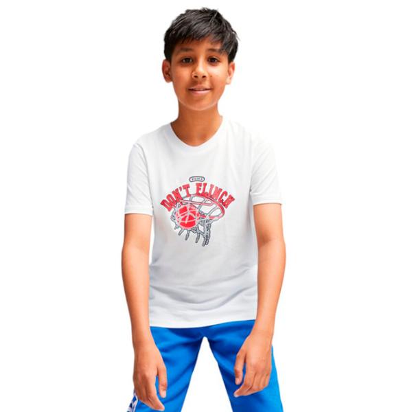 Футболка для мальчиков Puma Basketball Graphic Tee B 176 / Белый photo 1