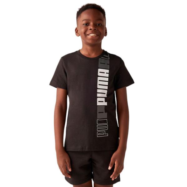Футболка для мальчиков Puma Ess+ Logo Lab Tee B 140 / Черный photo 1