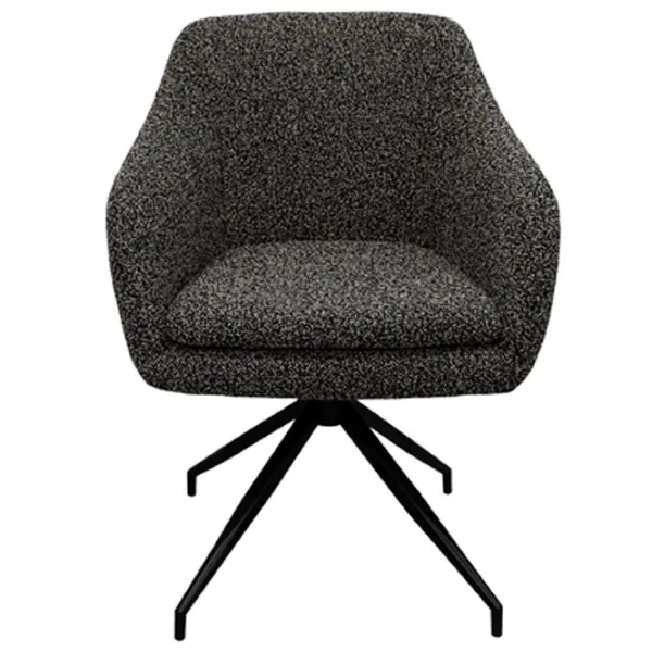 Scaun de bucătărie DecoPrim Platin Stofă/ Black Black photo 2