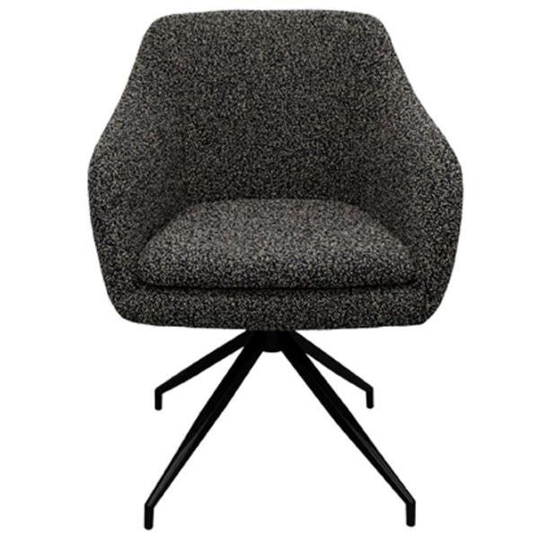 Scaun de bucătărie DecoPrim Platin Stofă/ Black Black photo 2