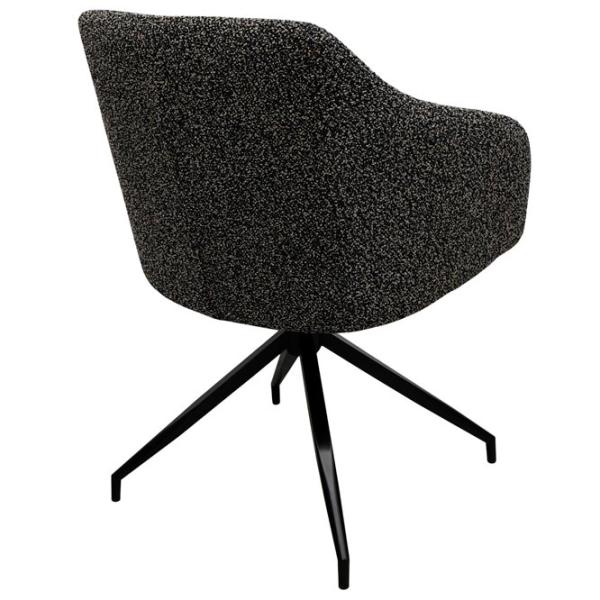 Scaun de bucătărie DecoPrim Platin Stofă/ Black Black photo 4