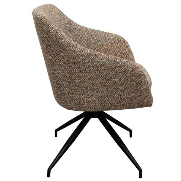 Scaun de bucătărie DecoPrim Platin Stofă/ Beige Black photo 2