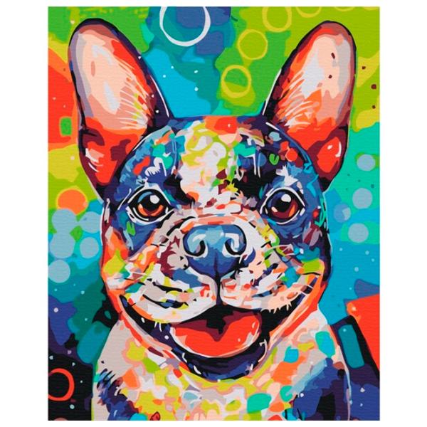Картина по номерам BrushMe Яркий пес  50 x 40 см / Вертикальная photo 1