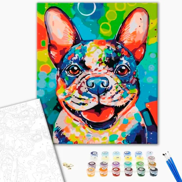 Картина по номерам BrushMe Яркий пес  50 x 40 см / Вертикальная photo 2