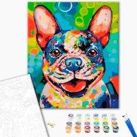 Картина по номерам BrushMe Яркий пес 50 x 40 см / Вертикальная photo 2