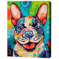 Картина по номерам BrushMe Яркий пес 50 x 40 см / Вертикальная photo 3