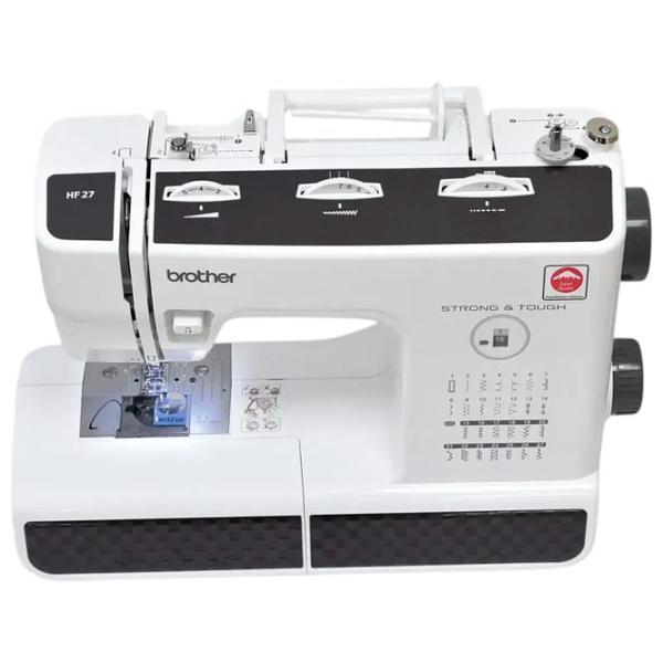 Mașină de cusut Brother HF-27 Electromecanică / White photo 3