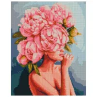 Картина по номерам Strateg Волосы цветы HX415 40 x 30 cm / Вертикальная
