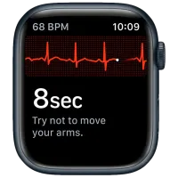 Ceas inteligent Apple Watch Series 7 + Cellular MKJP3WB/A/ Midnight Black/ Midnight Sport photo 3