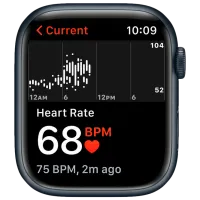 Ceas inteligent Apple Watch Series 7 + Cellular MKJP3WB/A/ Midnight Black/ Midnight Sport photo 5