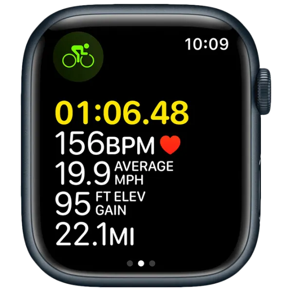 Умные часы Apple Watch Series 7 + Cellular MKJP3WB/A/ Midnight Черный/ Midnight Sport photo 6 Умные часы Apple Watch Series 7 + Cellular MKJP3WB/A/ Midnight Черный/ Midnight Sport photo 6