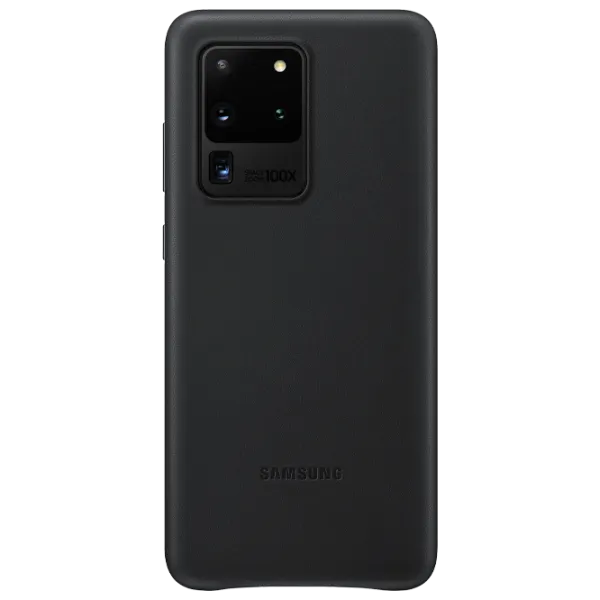 Чехол для смартфона Samsung Galaxy S20 Ultra Samsung / Back / Кожа / Черный photo 1