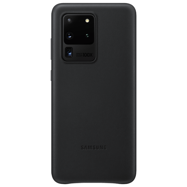 Чехол для смартфона Samsung Galaxy S20 Ultra Samsung / Back / Кожа / Черный photo 1