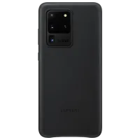 Чехол для смартфона Samsung Galaxy S20 Ultra Samsung / Back / Кожа / Черный