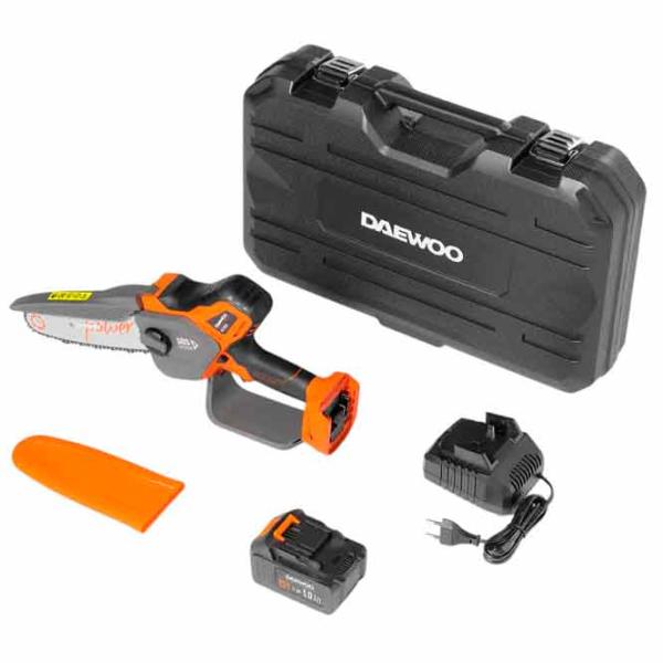 Fierăstrău cu lanţ Daewoo DACS 416Li SET Cu acumulator/ Orange photo 2