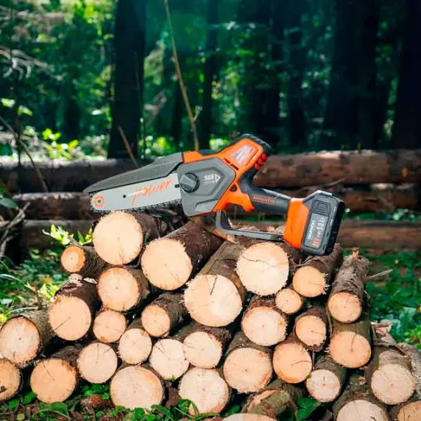 Fierăstrău cu lanţ Daewoo DACS 416Li SET Cu acumulator/ Orange photo 5