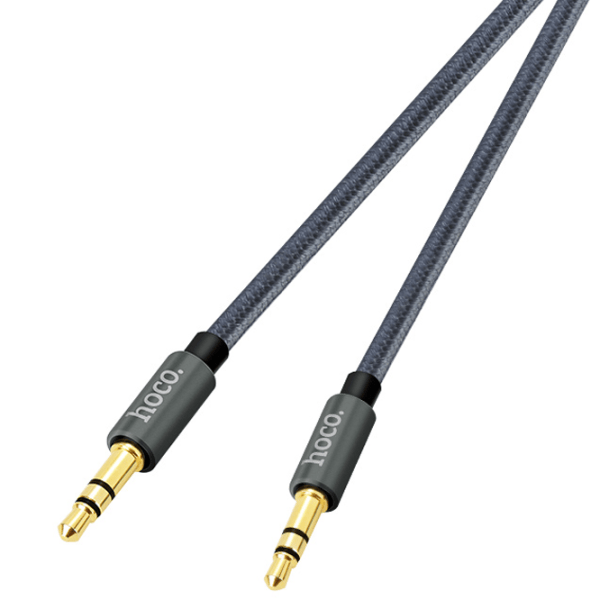 Аудио кабель Hoco 3.5 mm + 3.5 mm 1 м / Серый photo 2 Аудио кабель Hoco 3.5 mm + 3.5 mm 1 м / Серый photo 2