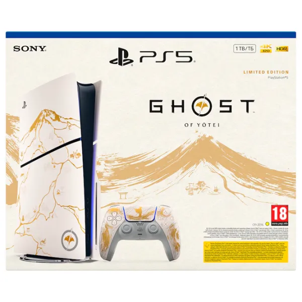 Sony PlayStation 5 Slim Disc Edition Ghost of Yōtei 1 ТБ / Золото photo 8