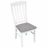 Set masă și scaune Evelin HV-33V White + 8 Ovală / Lemn / White photo 3