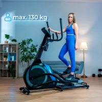 Bicicletă eliptică Thunder Blaze Tracțiune: Față / 130 kg / Black Blue photo 9