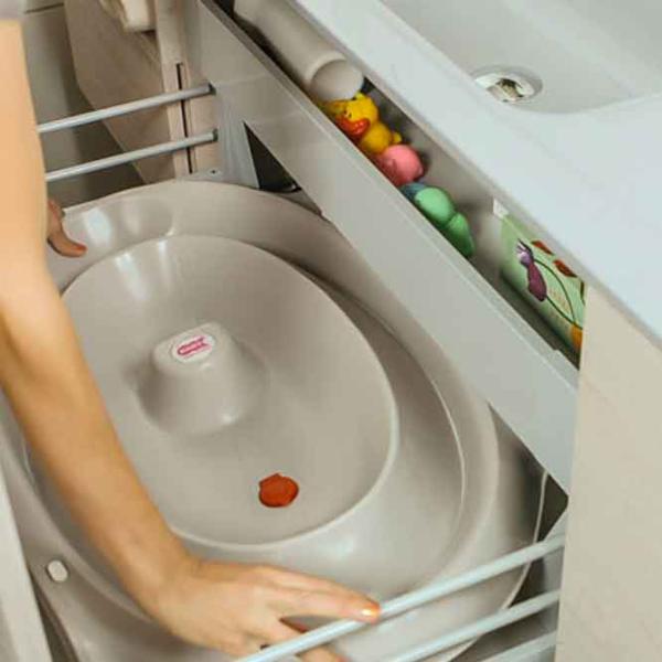 Детская ванночка Ok Baby Onda Slim  Унисекс / 0 - 6 месяцев / Серый photo 5 Детская ванночка Ok Baby Onda Slim  Унисекс / 0 - 6 месяцев / Серый photo 5