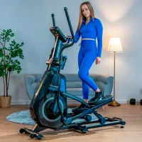 Bicicletă eliptică Thunder RACER-X Tracțiune: Față / 130 kg / Black photo 11