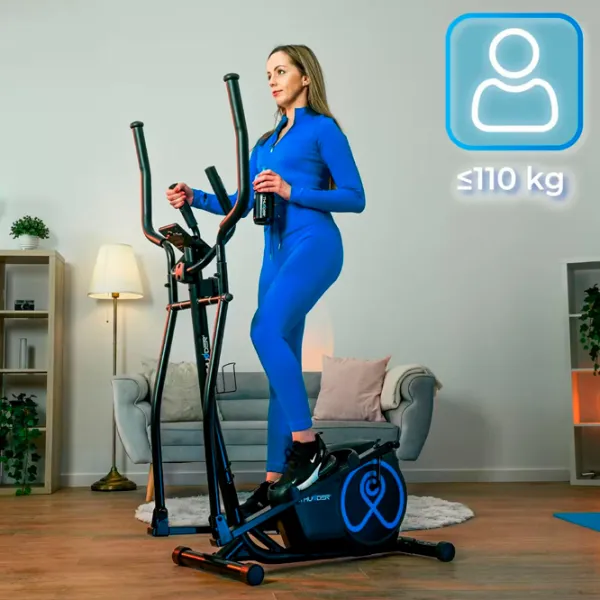Bicicletă eliptică Thunder Sparky Tracțiune: Din spate / 110 kg / Black photo 9