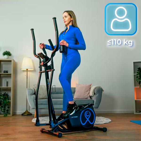 Bicicletă eliptică Thunder Sparky Tracțiune: Din spate / 110 kg / Black photo 9
