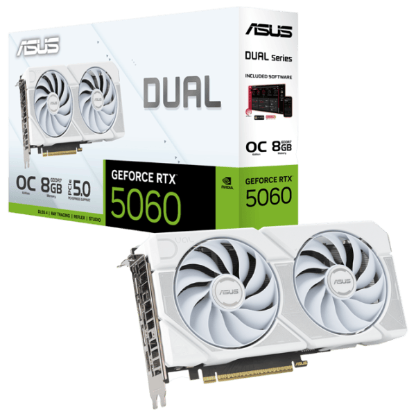 Видеокарта Asus GeForce RTX 5060 Dual OC Edition PCI Express x16 5.0 / 8 ГБ photo 4 Видеокарта Asus GeForce RTX 5060 Dual OC Edition PCI Express x16 5.0 / 8 ГБ photo 4