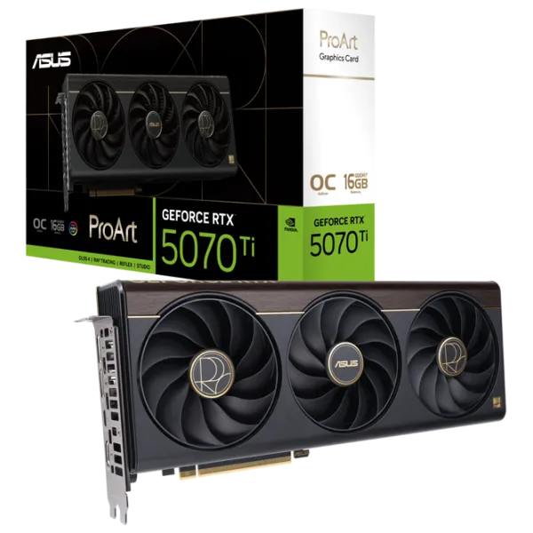 Видеокарта Asus GeForce RTX 5070 Ti ProArt OC Edition PCI Express x16 5.0 / 16 ГБ photo 8 Видеокарта Asus GeForce RTX 5070 Ti ProArt OC Edition PCI Express x16 5.0 / 16 ГБ photo 8