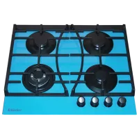 Газовая варочная панель Backer HC-435W A Закаленное стекло / Aqua