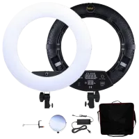 Кольцевая лампа Yidoblo FD-480II + 2 Battery 457 мм Черный
