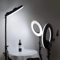 Кольцевая лампа Yidoblo FD-480II + 2 Battery 457 мм Черный photo 4