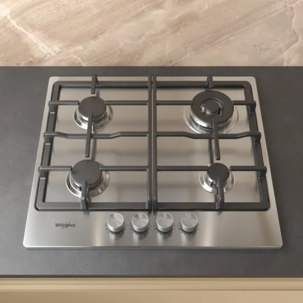 Газовая варочная панель Whirlpool TKRL 661 IX Нержавеющая сталь / Нержавеющая сталь photo 4