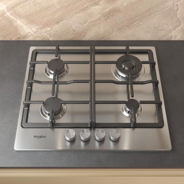Газовая варочная панель Whirlpool TKRL 661 IX Нержавеющая сталь / Нержавеющая сталь photo 4