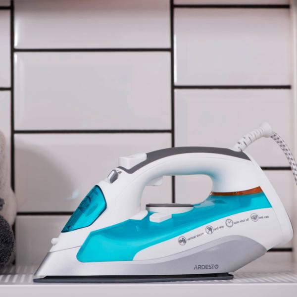 Утюг Ardesto IR-C2228-TQ Классический / 2200 Вт / Белый photo 8 Утюг Ardesto IR-C2228-TQ Классический / 2200 Вт / Белый photo 8