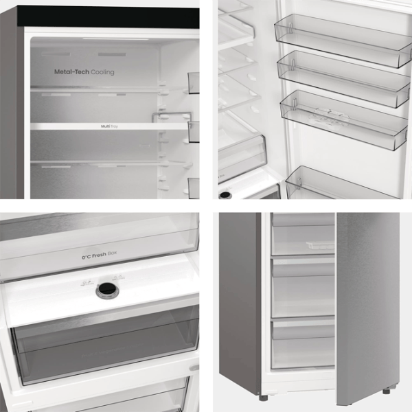 Frigider Hisense RB5P410SACC cu congelator jos 413 l / 203 cm / Inox photo 4 Frigider Hisense RB5P410SACC cu congelator jos 413 l / 203 cm / Inox photo 4