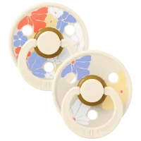 Соска круглая Bibs Studio Colour 12013101  Унисекс / 6 месяцев - 18 месяцев / Латекс / Слоновая кость