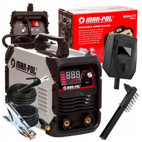 Aparat de sudat MAR-POL M89377 100 V  cu electrod (MMA), cu gaz inert (TIG) / Gray photo 4
