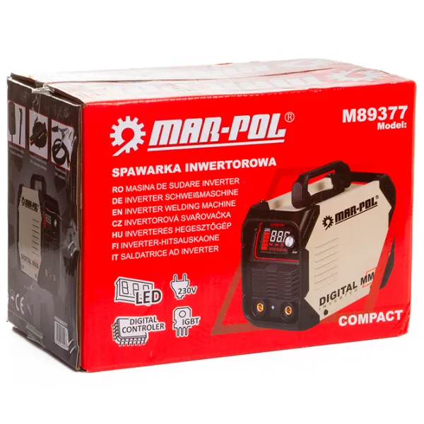 Aparat de sudat MAR-POL M89377 100 V  cu electrod (MMA), cu gaz inert (TIG) / Gray photo 5