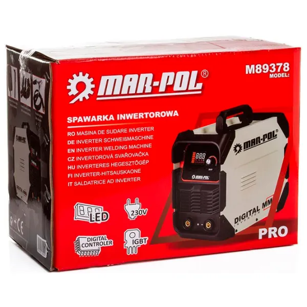 Aparat de sudat MAR-POL M89378 230 V  cu electrod (MMA), cu gaz inert (TIG) / Gray photo 2