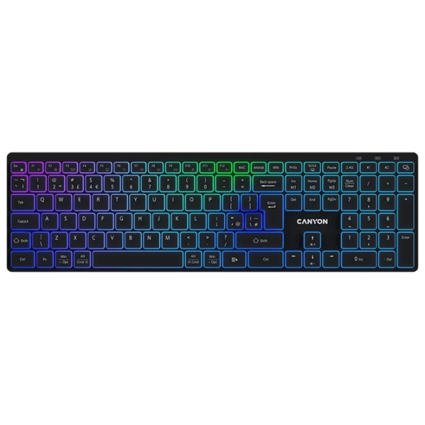 Tastatură Canyon HKB-W11 Fără fir / Black photo 1