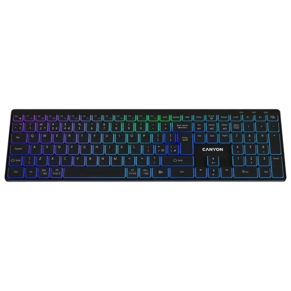 Tastatură Canyon HKB-W11 Fără fir / Black photo 2