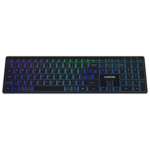 Tastatură Canyon HKB-W11 Fără fir / Black photo 2