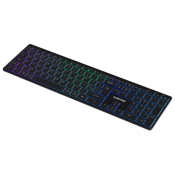 Tastatură Canyon HKB-W11 Fără fir / Black photo 3