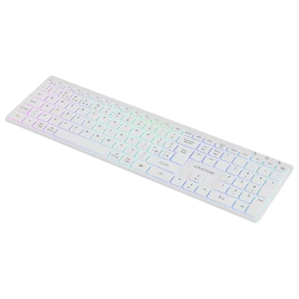 Tastatură Canyon HKB-W11 Fără fir / White photo 4
