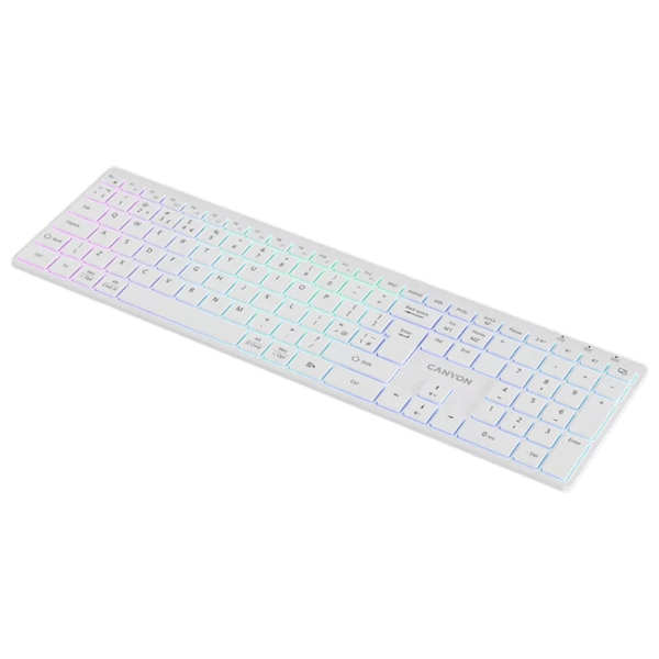 Tastatură Canyon HKB-W11 Fără fir / White photo 4