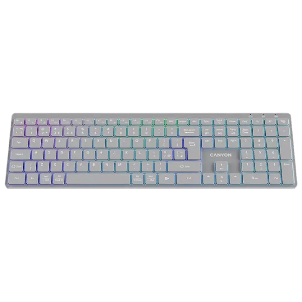 Клавиатура Canyon HKB-W11 Беспроводные / Серый photo 2