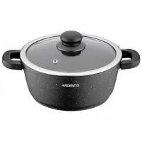 Кастрюля Ardesto Pot with lid 2.5л Алюминий / Черный